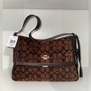 Coach Etta Flap Bag In Signature Chenille